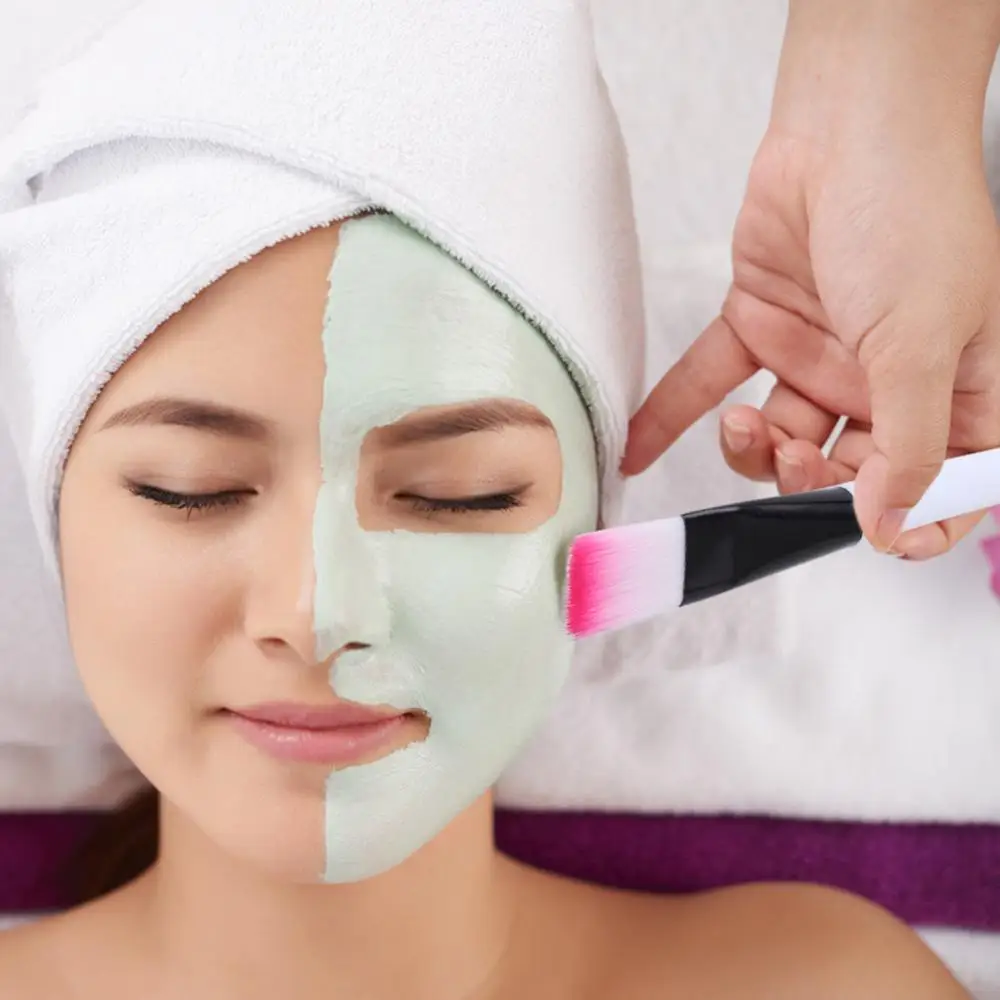 Facial Face Mask Bamboo Handle Mud Mask Mixing Brush Skin Care Foundation Powder Makeup Cosmetic Fiber Brushes Tools Maquiagem