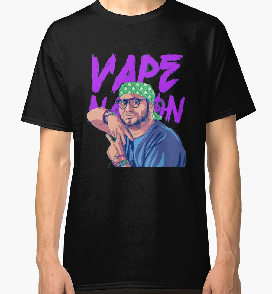 

Vape Nation Men'S Black Tees Shirt Clothing Hip Hop Simple Splicing Tee Tops T Shirt Summer Style Mens T Shirt Plus Size