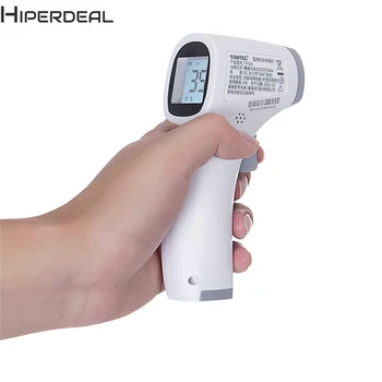 

HIPERDEAL LCD Digital Non-contact IR Infrared Thermometer Forehead Body Temperature Meter Muti-fuction Forehead Thermometer