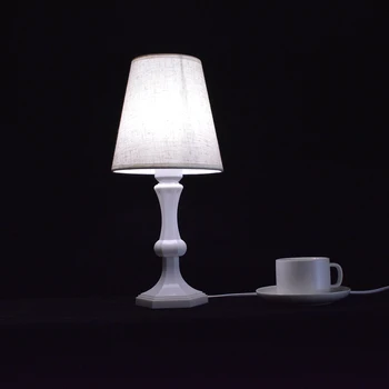 

2020 Xianfan new Abajur Korean simple solid color hotel guest room table lamp bedroom living room study desk lamp