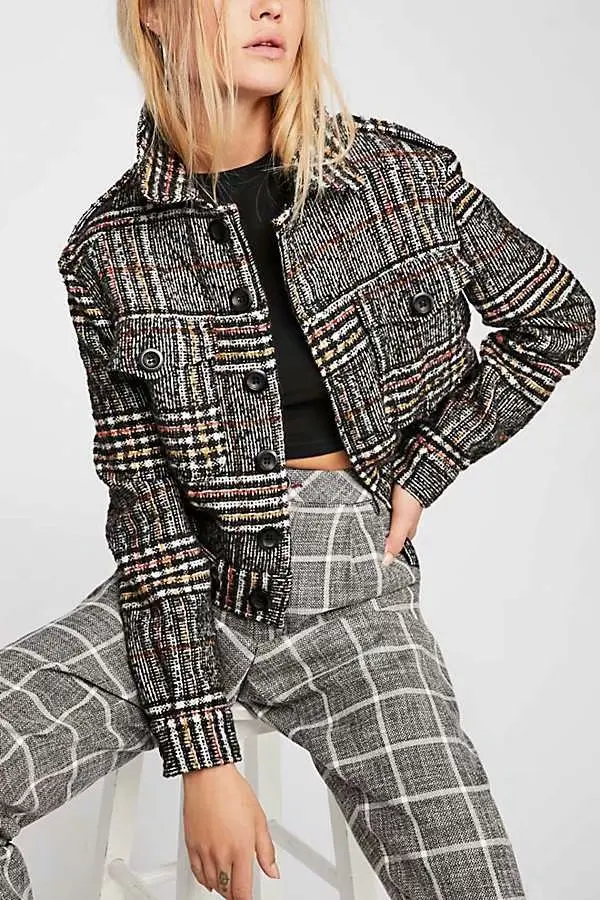 AliExpress Ozhouzhan осень и зима стиль Модный узор Повседневная Куртка Топы
