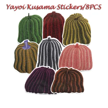 

8pcs Potato Pumpkin Stickers For Suitcase Satchel Schoolbag Book Bag Pencil Box Folder Phone Laptop Travel Luggage Cool Decals