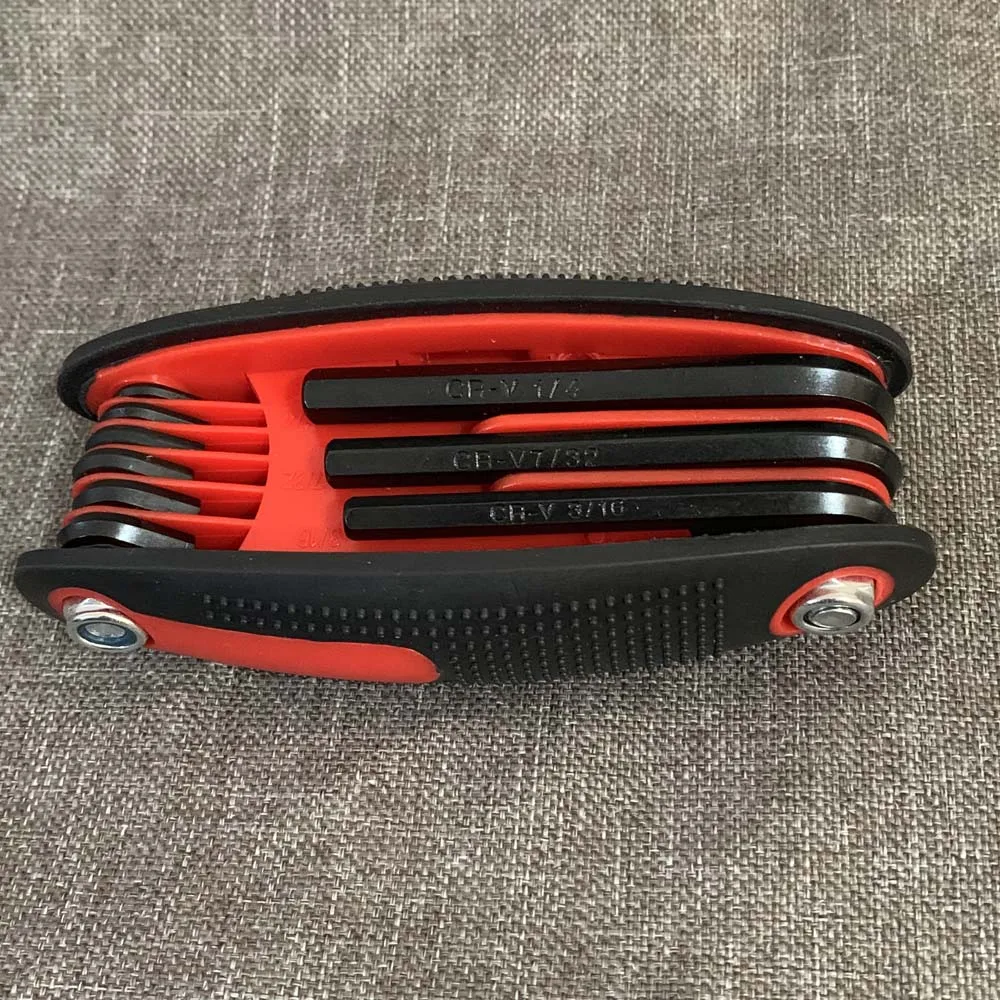 

Folding Allen Hex Key Ring Wrench Set America Tool for Hunting Shooting accessory