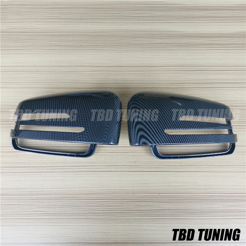 Зеркальная крышка из углеродного волокна для Mercedes W204 W212 W207 W176 W218 A B C E S CLS GLK