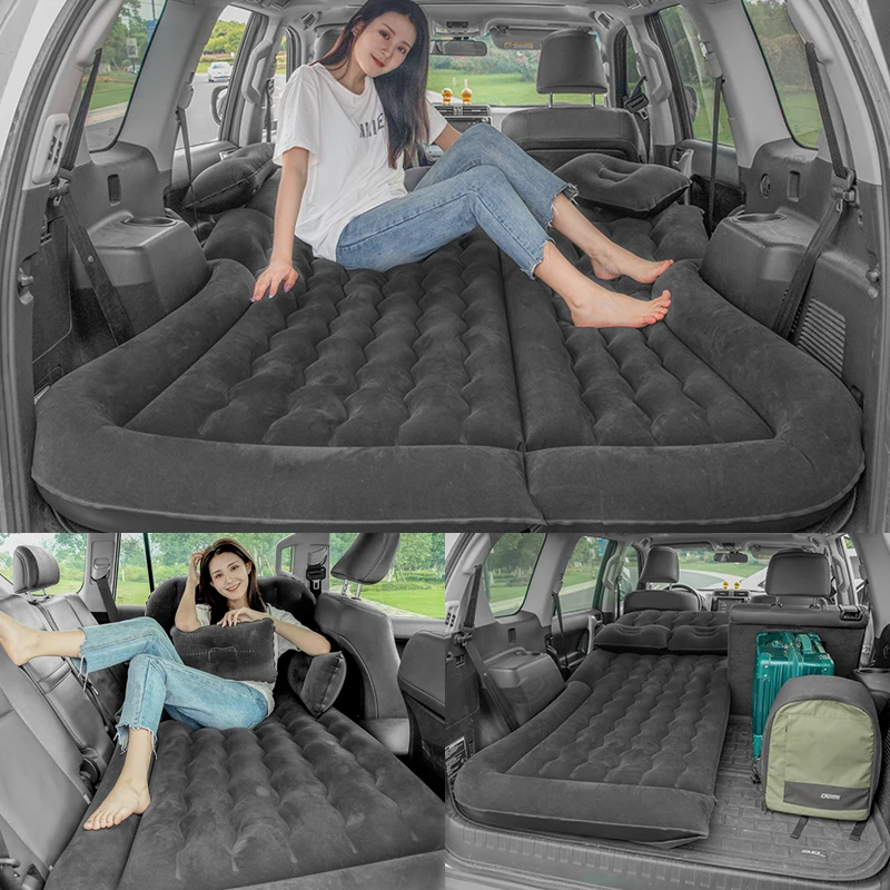Car Inflatable Bed Rear Travel Mattress Suv Sleeping Pad Trunk Universal Air Cushion Sleeping Bed