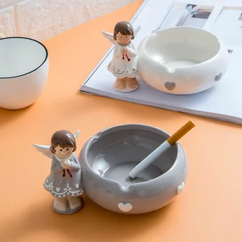 

Northern European-Style INS Trend Cute Animal Modeling Ash Tray Cool Tea Shop Desktop Network hong cayi Ashtray Decoration