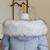 Fur Collar Faux Fur Trim Hoodie Custom Made Fur For Hood Collar Shawl Down Coat Hood Fur Decor Warm Scarf мех для капюшона 2