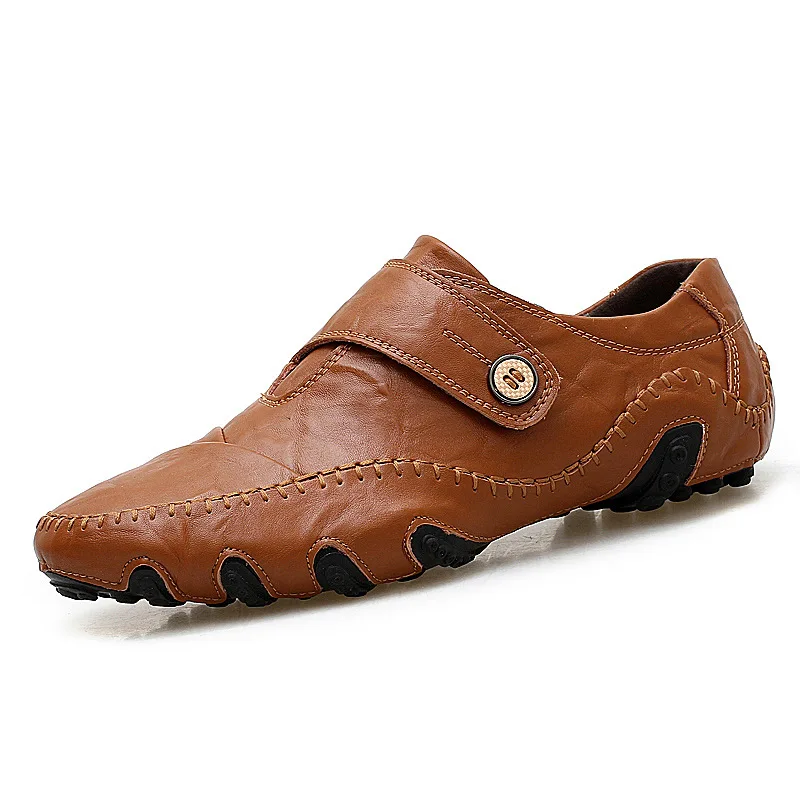 

Moccosins Men's Large Size Yards 47 Four Seasons Paragraph Octopus Sole Leather Shoes Cowhide Business MEN'S Casual Shoes
