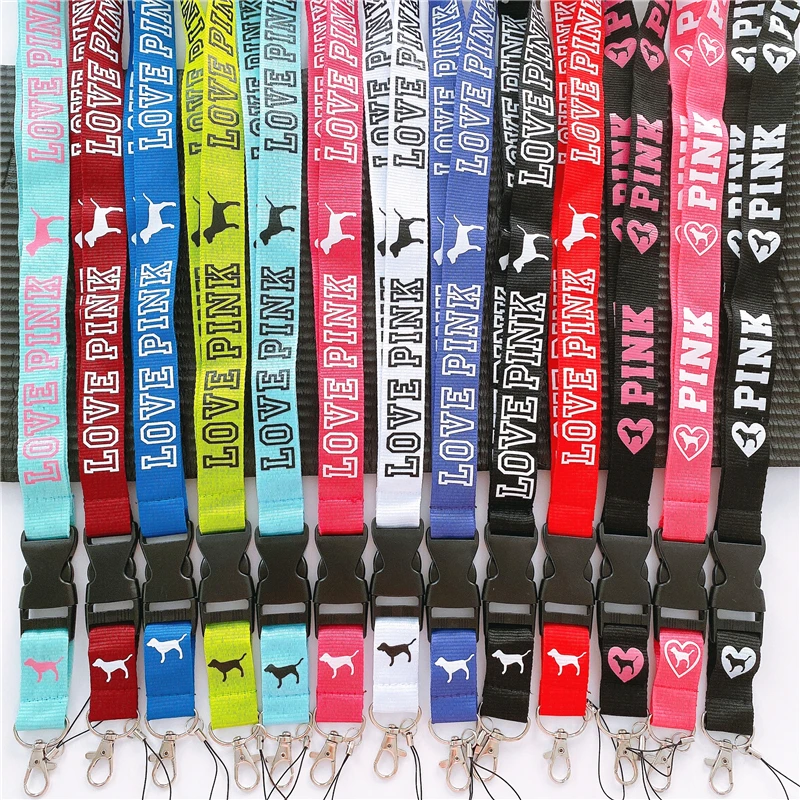 New Popular Cellphone lanyard Straps Clothing Keys Chain ID cards Holder Detachable Buckle VS Love cute dog gift Lanyards New Popular Cellphone lanyard Straps Clothing Keys Chain ID cards Holder Detachable Buckle VS Love cute dog gift Lanyards