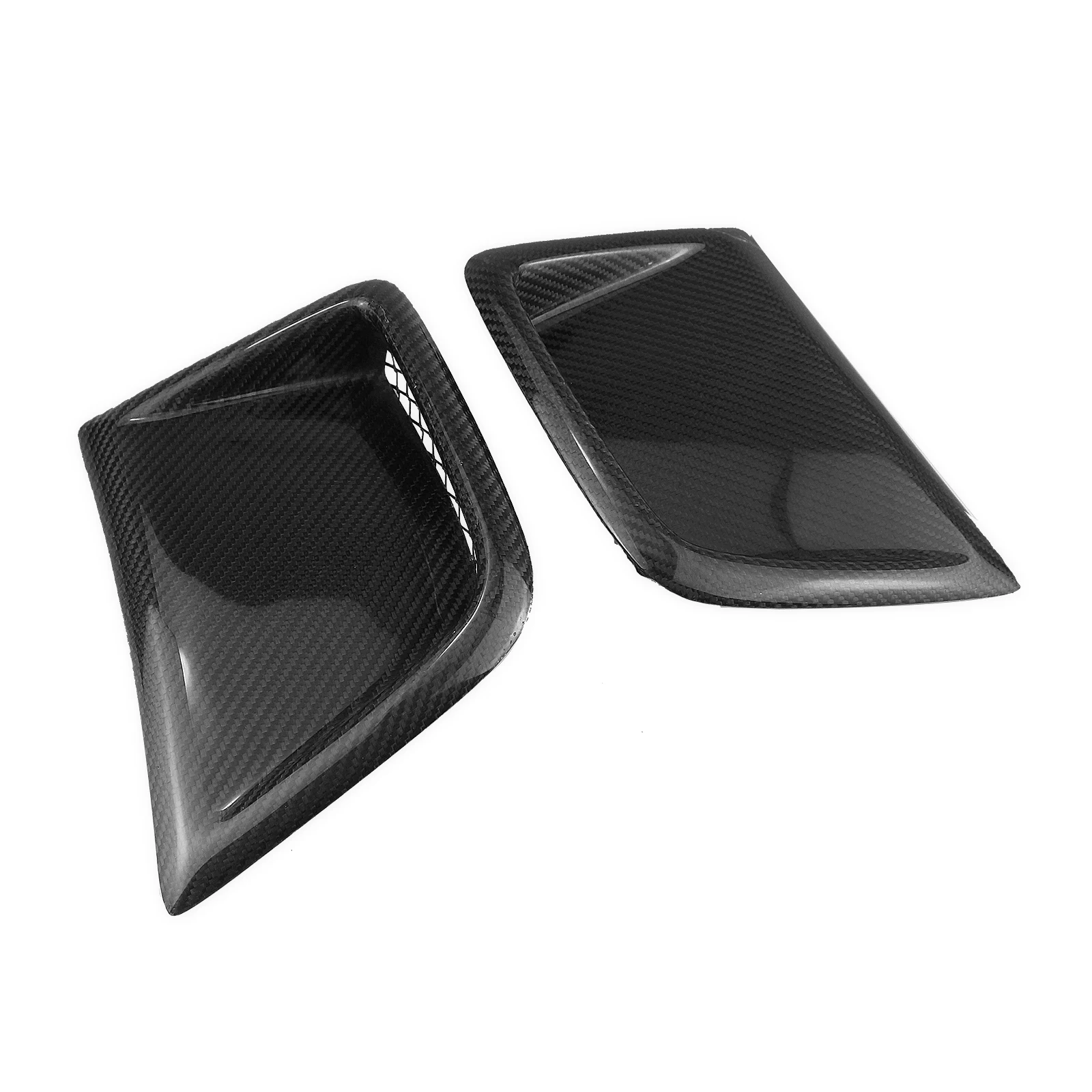 Front Bumper Side Air Vent Trim For Subaru STI WRX GRB Wagon 10th 2008-2014 Carbon Fiber Car Fender Outlet Hood Flow Duct Cover