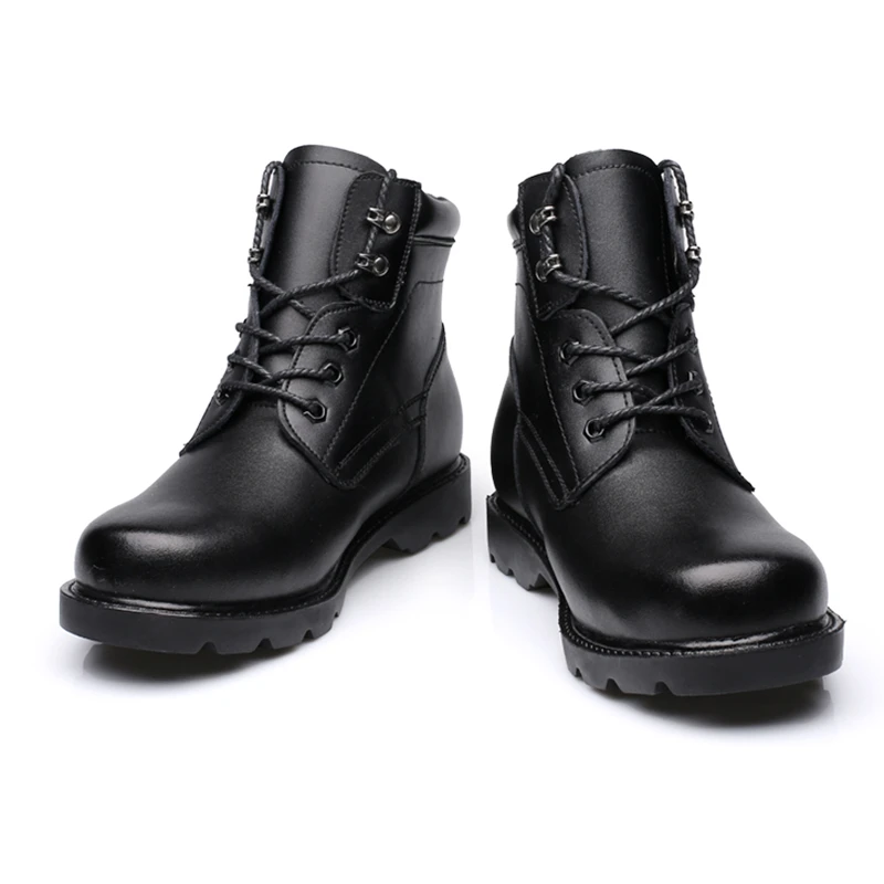 Misalwa/зимние водонепроницаемые мужские ботинки; хорошо изолированные теплые плюшевые военные ботинки; армейские зимние кожаные ботинки; Повседневная Тяжелая мужская обувь