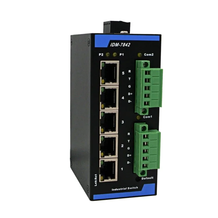 Gateway Modbus Estrada Isolamento Optoeletrônicos Rs485 – 232 Porta Serial 5 Switch Ethernet Tcp 2