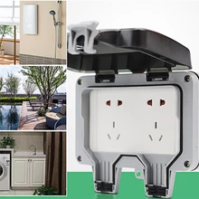 Новая IP66 Водонепроницаемая пластиковая коробка для непрерывного оборудования кабельный переключатель бытовой двойной водонепроницаемый распределительный протектор коробки