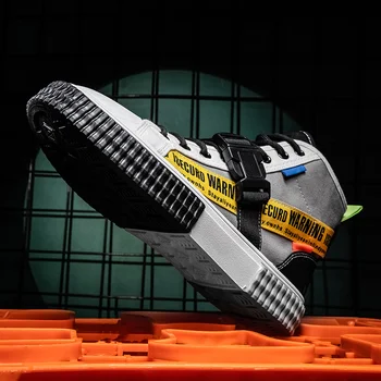 

BIGFIRSE Men Casual Canvas Shoes Man High Top Sneakers Leisure Shoes Street Style Canvas Shoes Hip-hop Shoes New Men Board Shoes