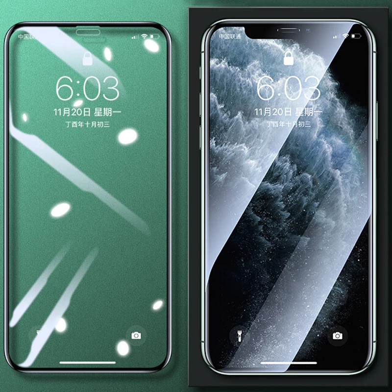 500D полное покрытие из закаленного стекла для iPhone 11 Pro Max стекло X XS Max XR Защитное стекло для экрана для iPhone 6 6s 7 8 Plus X пленка