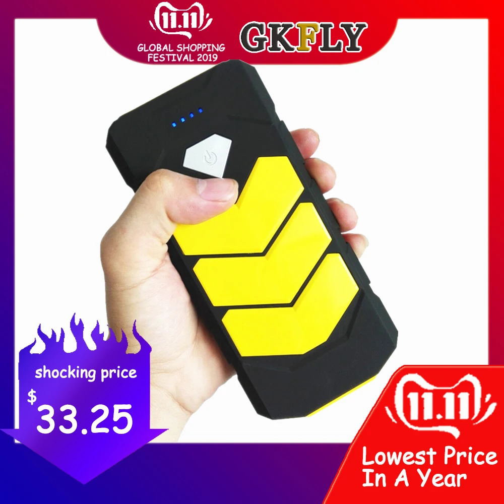 Preise GKFLY Notfall 20000mAh Ausgangs Gerät 12V 400A Auto Batterie Ladegerät Benzin Diesel Auto Starthilfe Power Bank Auto ladegerät LED