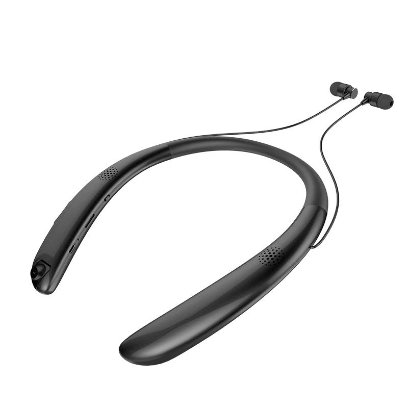 Беспроводные наушники V9 с функцией записи на шее, Bluetooth наушники с гарнитурой