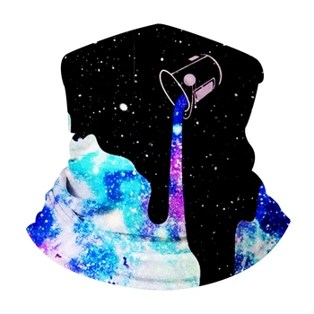 

Milky Way Milky Way Print Female Turban Outdoor Fasion Face Dustproof Mask Ski Hiking Scarfs Headband Seamless Bandanas Outdoor