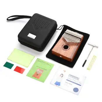 

17 Key Mahogany Wood Kalimba Thumb Piano Mbira Traditional Musical Instrument High Quality Kalimba Thumb Piano