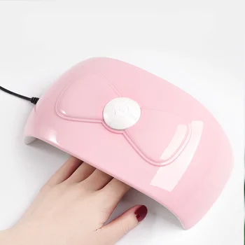 

1PC Bowknot Manicure Lamp Portable USB Nail Art Lamp Smart LED Screen Nail Lamp for Store Home Women