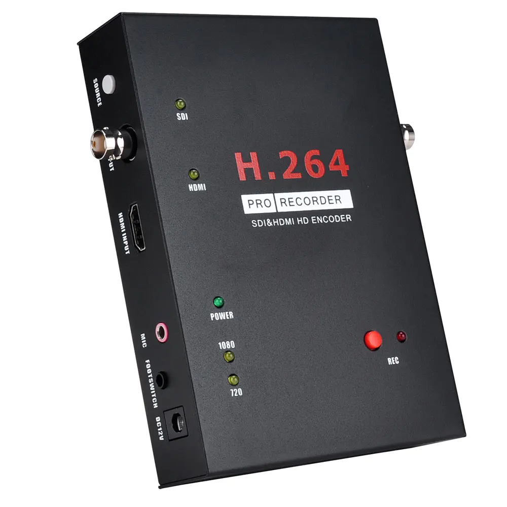SDI HDMI 비디오 캡처 레코더, 원격 제어 지원, 의료 기기용 FOOTSWITCH, PC 필요 없음, 마이크 SD 카드, USB 플래시 디스크