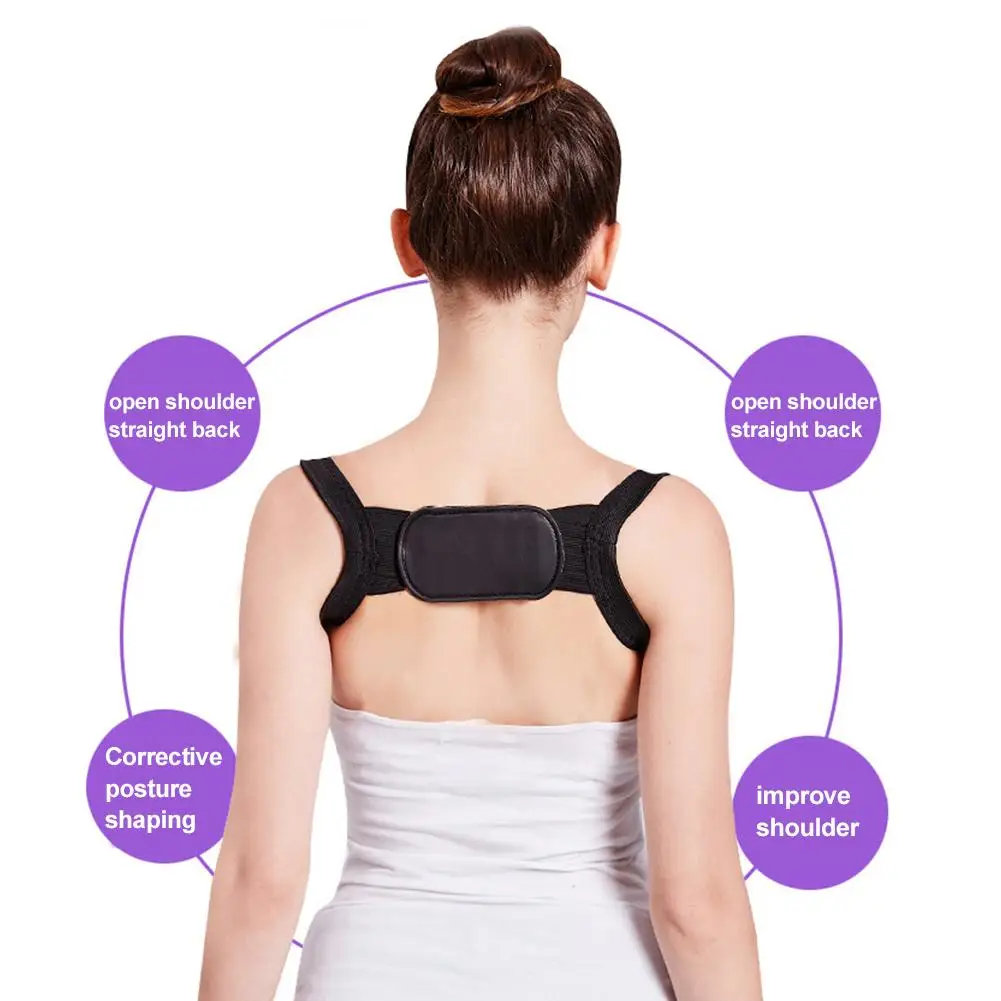 Support Correction Back Posture Corrector Brace Strap Back Straight Shoulders Corrector Belt for Upper Back Pain Relieving