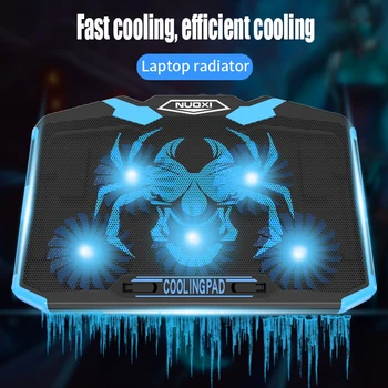 

Laptop Cooling Pad Professional external 13 14 15.6 17incu with five usb fan Port slide-proof laptop stand for notebook cooler