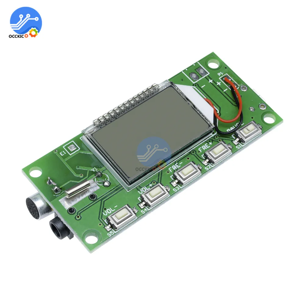 DSP & PLL 87 108MHz LCD цифровой беспроводной микрофон стерео аудио FM приемник модуль|module