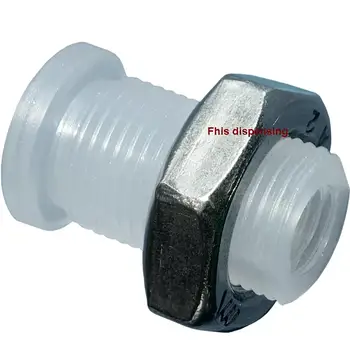 

Plastic Bulkhead Connector 1/4-28 Thread Teflon Straight Through Board Connector