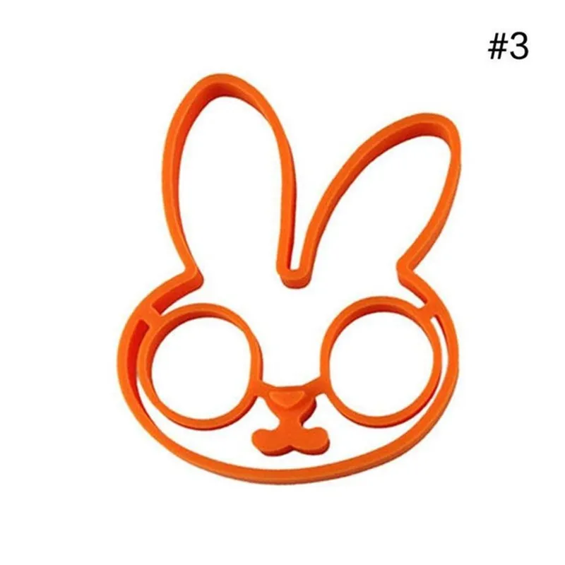 Silicone Rabbit Owl frog Smile Fried Egg Mold Non-stick Silicone Ring Shaper Cooking Tools Kitchen Gadgets for egg Kid Gift (2)