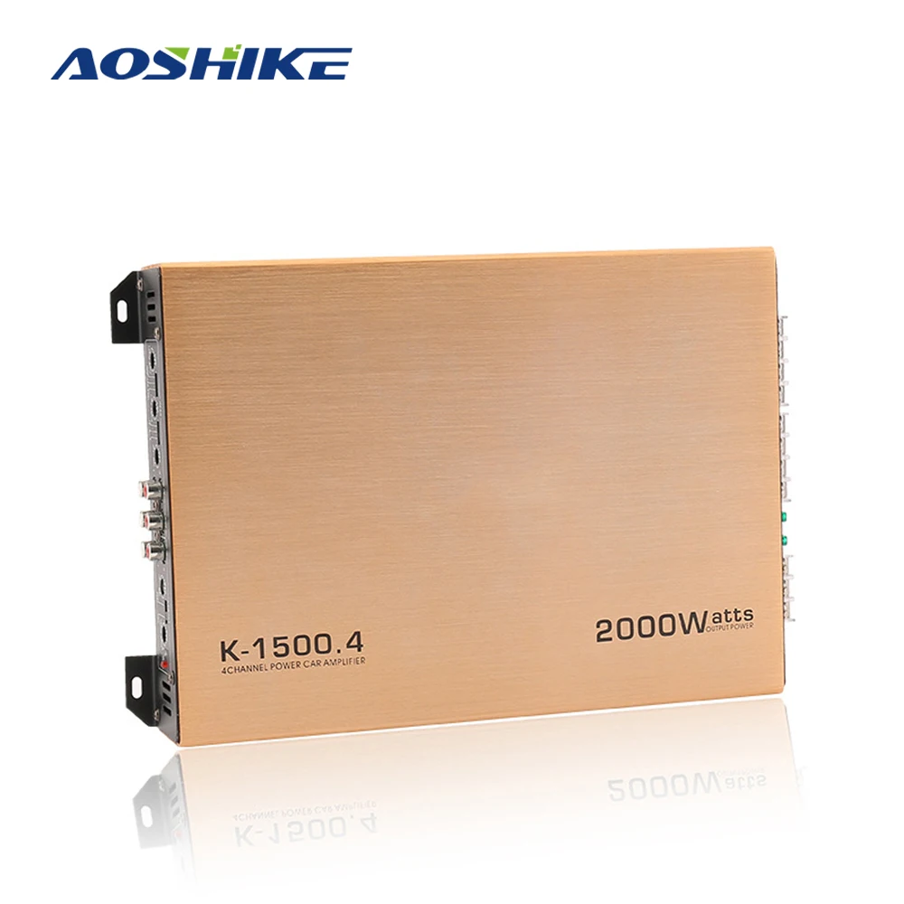 

AOSHIKE 1PCS 4 Channel Car Amplifier 2000W HIFI Auto Power Stereo Bass Car Audio Speaker Subwoofer Home Car Audio Amplifiers