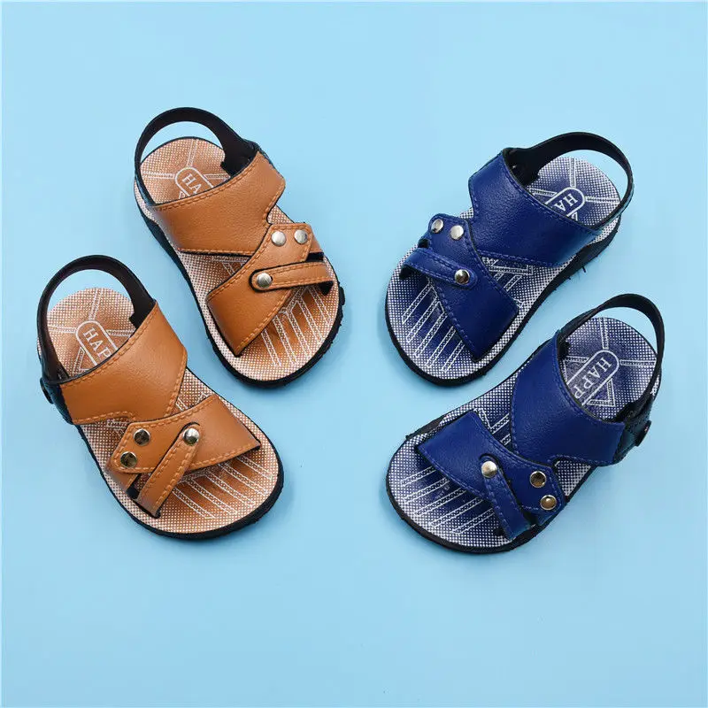 

Infant Kids Spring Summer Shoes Toddler Soft Sandals Open Toe Anti-Slip Slippers High Quality Baby Walking Shoes Simple Styles