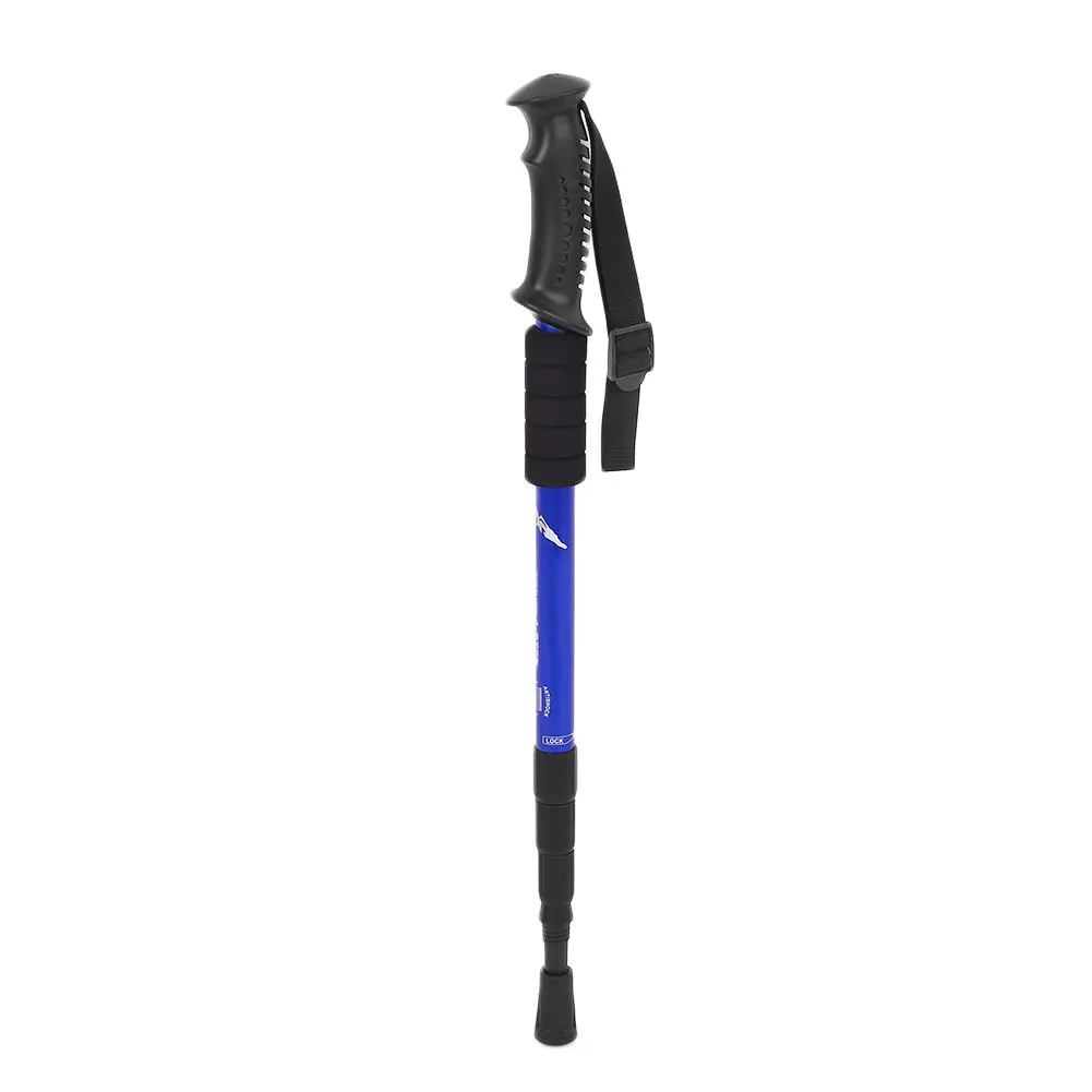 Equipment Adjustable Hiking Climbing Trail Poles Mountaineering Stick 4 Section Pole