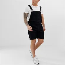 Джинсовые шорты мужские новые ретро мужские джинсовые шорты цельные комбинезоны нагрудник шорты мужские черные шорты много размеров m-xxxl