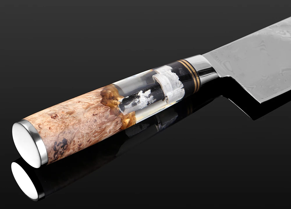  XITUO Kitchen Chef Knife Powder Damascus Steel Rose Pattern Professional Chinese Sharp Cleaver Util - 4000306679550