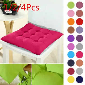 

1/2/4pcs Winter Office Bar Chair Back Seat Cushions Home Seat Cushion Pad Sofa Pillow Buttocks Chair Cushion 37x37cm