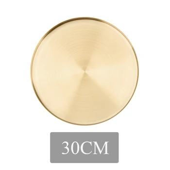 

Jewelry Display Kitchen Gold Home Round Shape Storage Tray Exquisite Bathroom Stainless Steel Multifunctional Organizer Desktop