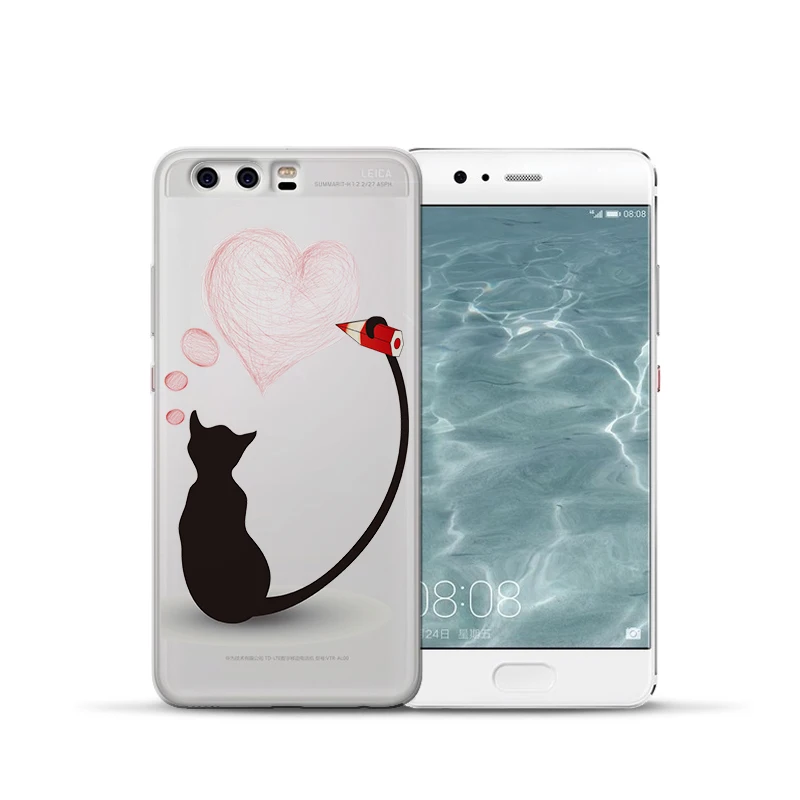 Роскошный чехол с рисунком кота для Huawei Mate 9 10 20 30 P8 P9 P10 P20 P30 P Smart Lite Plus Pro, чехол для телефона Etui funda capa