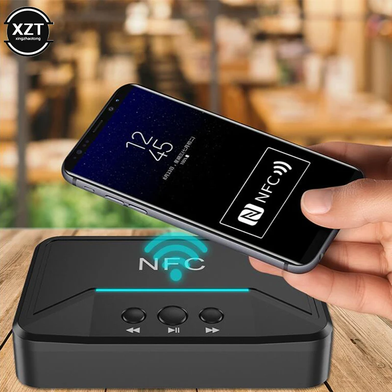 NFC Bluetooth 5,0 приемник 3,5 мм Музыка чтение стерео беспроводной адаптер AUX/RCA автомобильный динамик Bluetooth USB диск Audip приемник