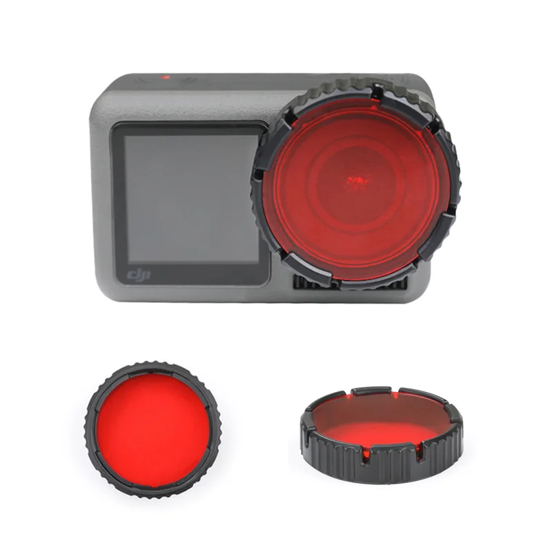 For DJI Osmo Action Camera Lens Filter Sports Red Diving Protector Accessories |