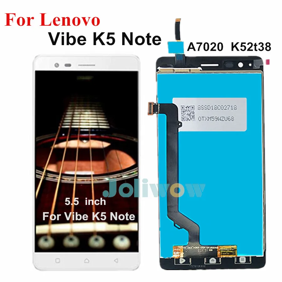 ЖК-дисплей 5 дюйма для Lenovo Vibe K5 Note + сенсорная панель экран с дигитайзером в сборе