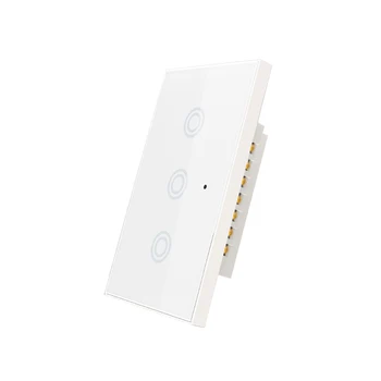 

WiFi US Light Switch 3 Gang 2.4GHz One-key Connection Support APP Remote Control No Hub Required work with Alexa Google Home