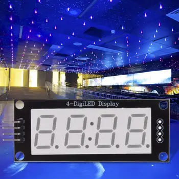 

4 Digit 7 Segment LED Display Tube Module White Display Color Fits For Use Library TM1637.h