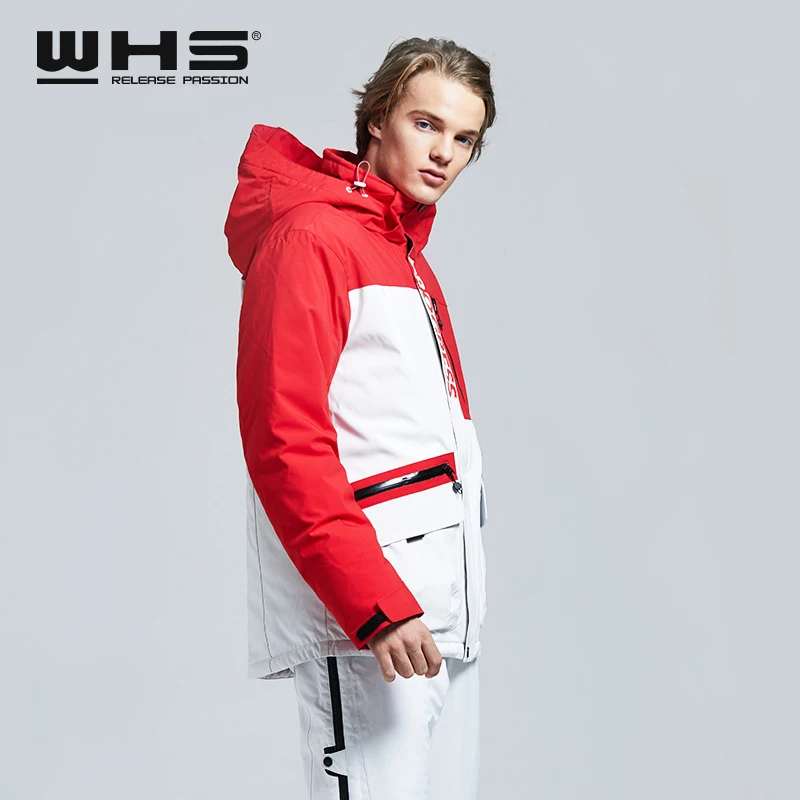 WHS, новинка, мужские уличные лыжные куртки, ветрозащитные мужские теплые пальто, мужская зимняя куртка, приталенная одежда для подростков, Мужская теплая Куртка отличного цвета