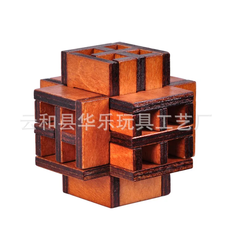 Деревянный для взрослых Развивающие игрушки бурр головоломка Лу бань мяч Конг Мин шар век окно