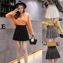 Женская юбка, милая плиссированная юбка с высокой талией, Милая Мини юбка для танцев, школьная форма для косплея, юбка для женщин для вечеринки