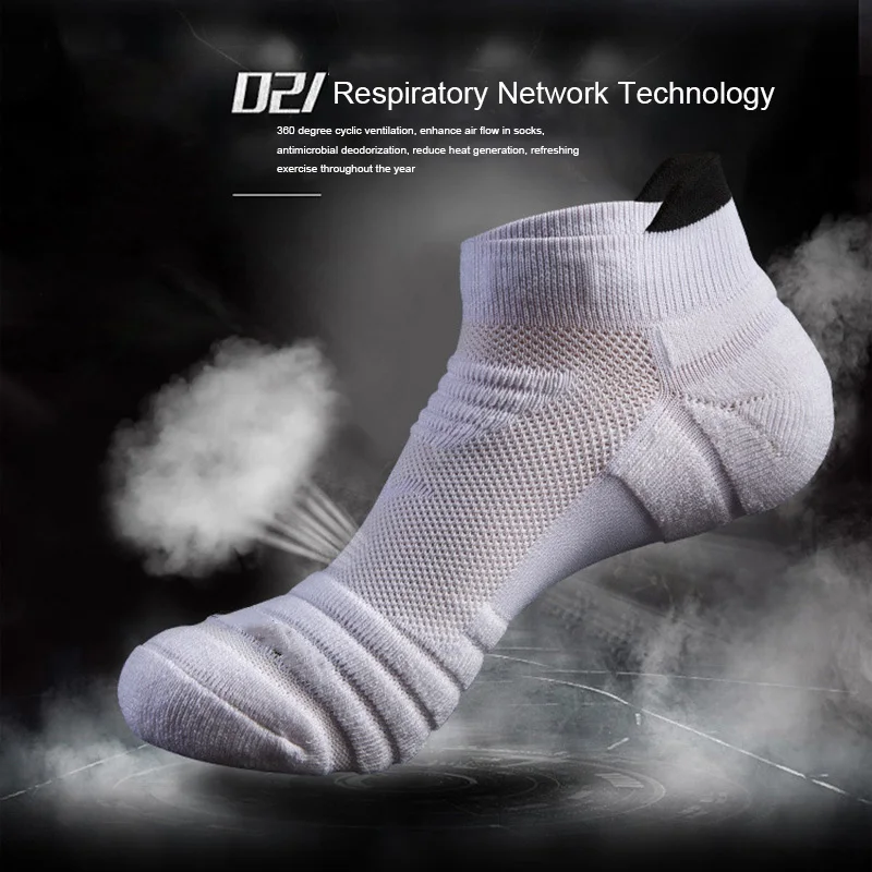 1Pair Cycling Socks Men Running Hiking Sport basketball Football Socks Breathable Compression Function