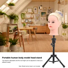 Регулируемый штатив для парика подставка держатель алюминиевый сплав для обучения головы Парикмахерская Подставка-манекен салон зажим для волос