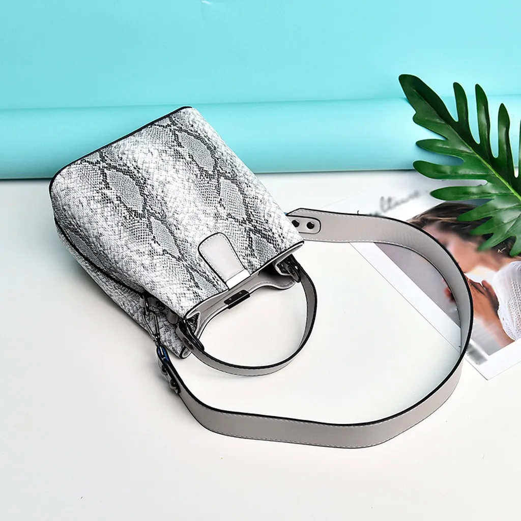 OCARDIAN, модная женская сумка со змеиным узором, HnadBag, сумка-мешок с застежкой, сумка на плечо, женская сумка для телефона, сумка на плечо для отдыха и путешествий