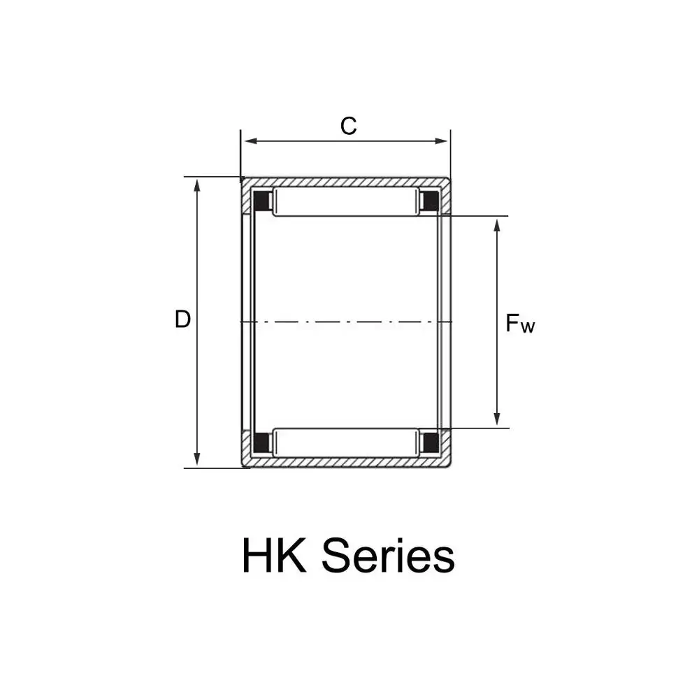 HK серийные подшипники HK0306 HK0408 HK0508 HK0509 HK0607 HK0608 HK0609 HK0709 HK0808 HK0810 игольчатый роликоподшипник с цельнотянутым кольцом